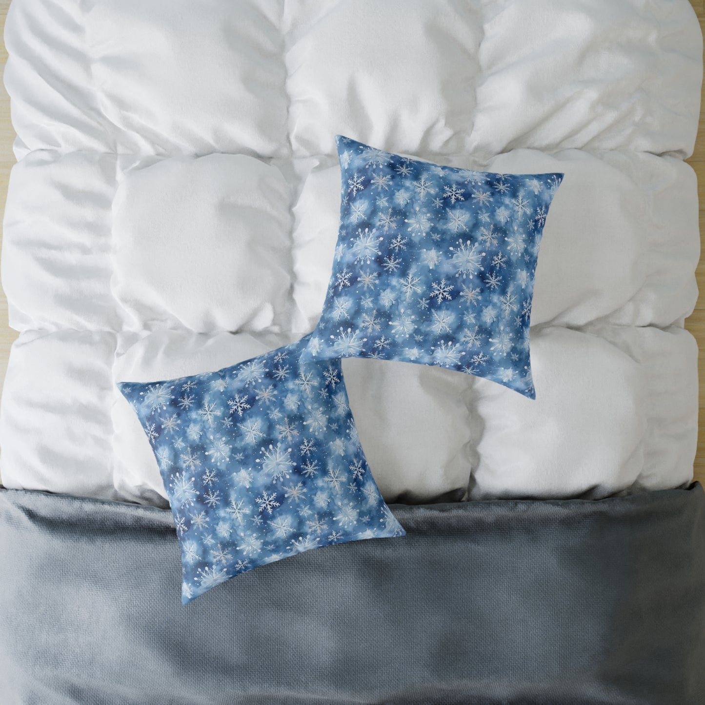 Winter Wonderland Snowflake Pillow | Cozy Home Decor, Seasonal Accent Cushion, Holiday Gift, Decorative Throw Pillow