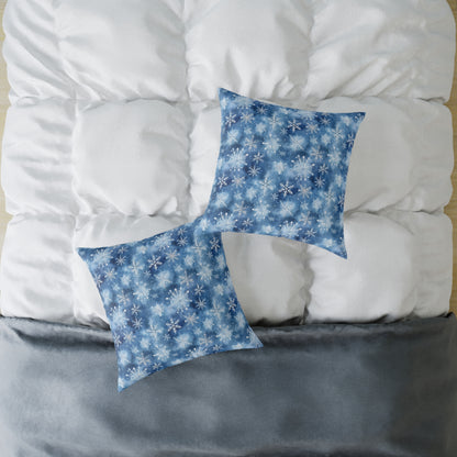 Winter Wonderland Snowflake Pillow | Cozy Home Decor, Seasonal Accent Cushion, Holiday Gift, Decorative Throw Pillow