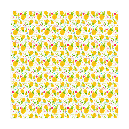 Bright Pineapple Tablecloth for Summer Gatherings, Tropical Decor, Dining Room Accent, Birthday Party Table Cover, Kitchen Tablecloth