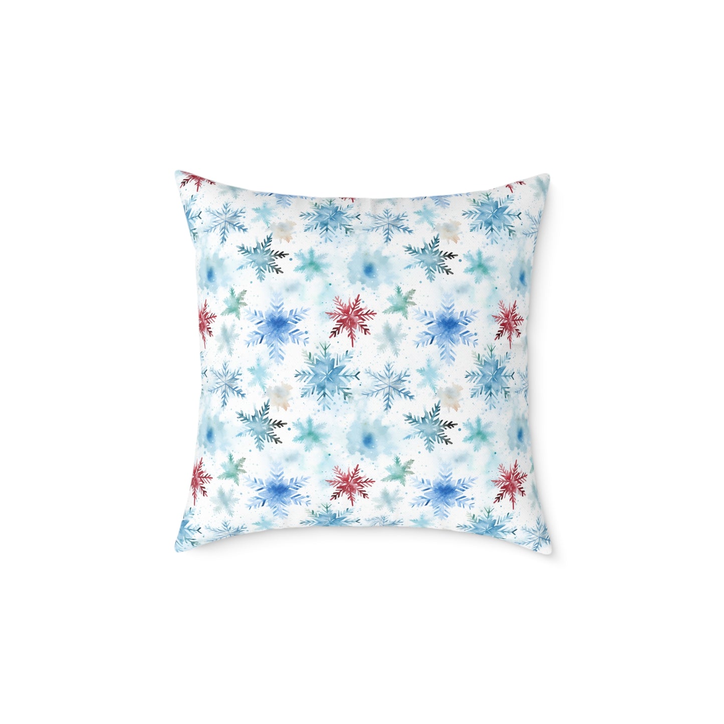 Square Pillow - Snowflake Christmas Winter Theme