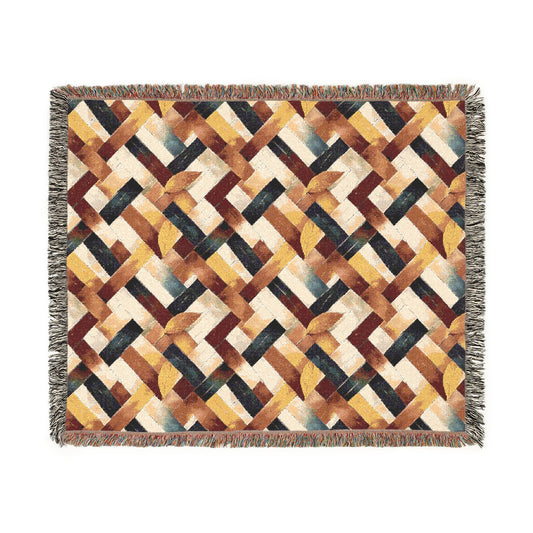 Cozy Woven Blanket, Soft Throw Blanket, Home Decor, Gift for Her, Layering Blanket, Boho Style, Autumn Decor, Warm Embrace