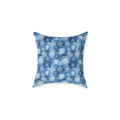 Winter Wonderland Snowflake Pillow | Cozy Home Decor, Seasonal Accent Cushion, Holiday Gift, Decorative Throw Pillow