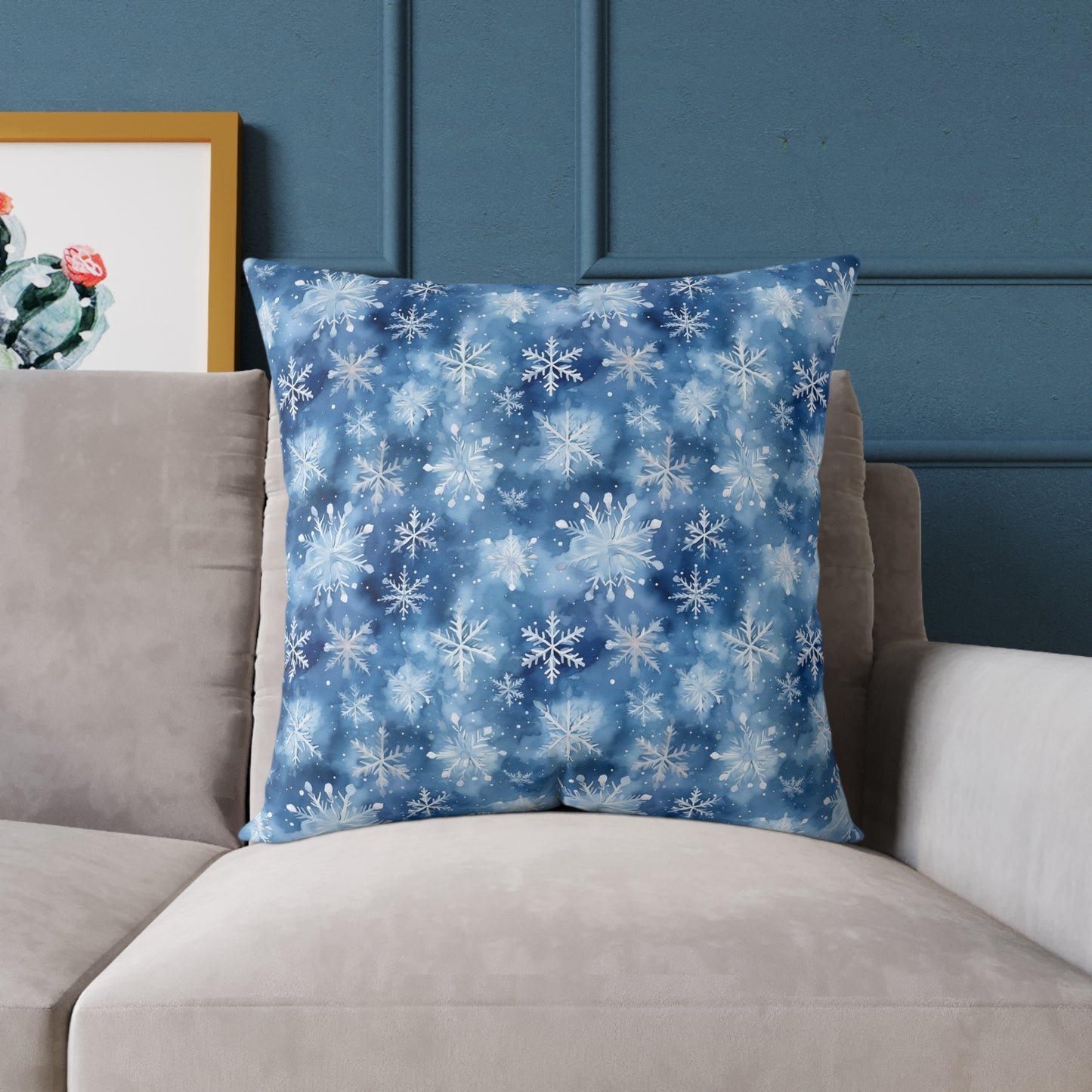 Winter Wonderland Snowflake Pillow | Cozy Home Decor, Seasonal Accent Cushion, Holiday Gift, Decorative Throw Pillow