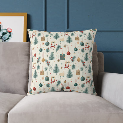 Festive Holiday Pillow, Cozy Home Decor, Christmas Cushion, Winter Throw Pillow, Christmas Living Room Decoration